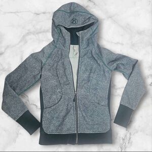 Lululemon Size 6 Full Zip Green Scuba